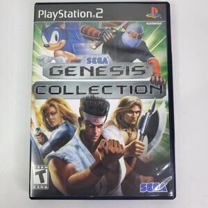 Sony PlayStation 2 SEGA Genesis Collection Video Game - Green, Blue, Black